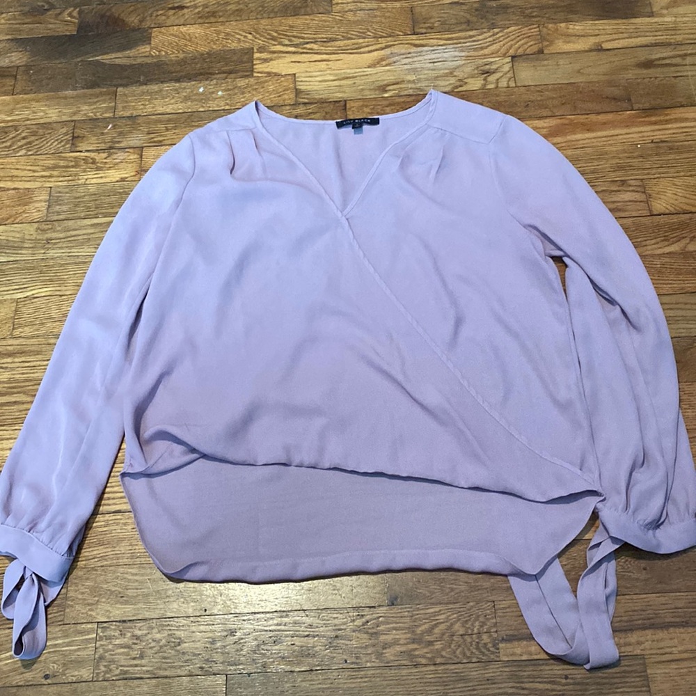 Lily Black Large lilac blouse